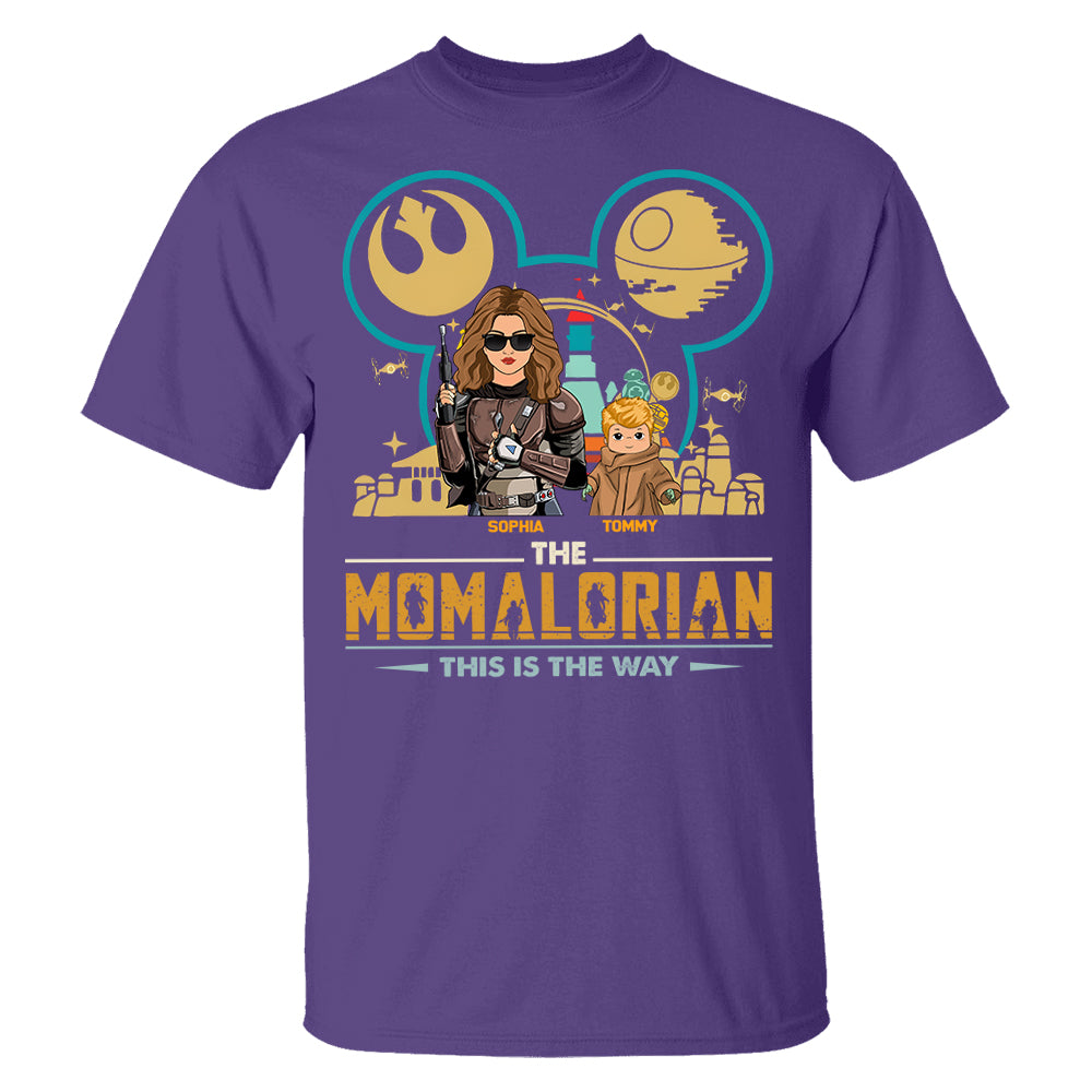 The Momalorian This Is The Way, Custom Shirt for Mom, Personalized Mother's Day Gift T1807 Pt99