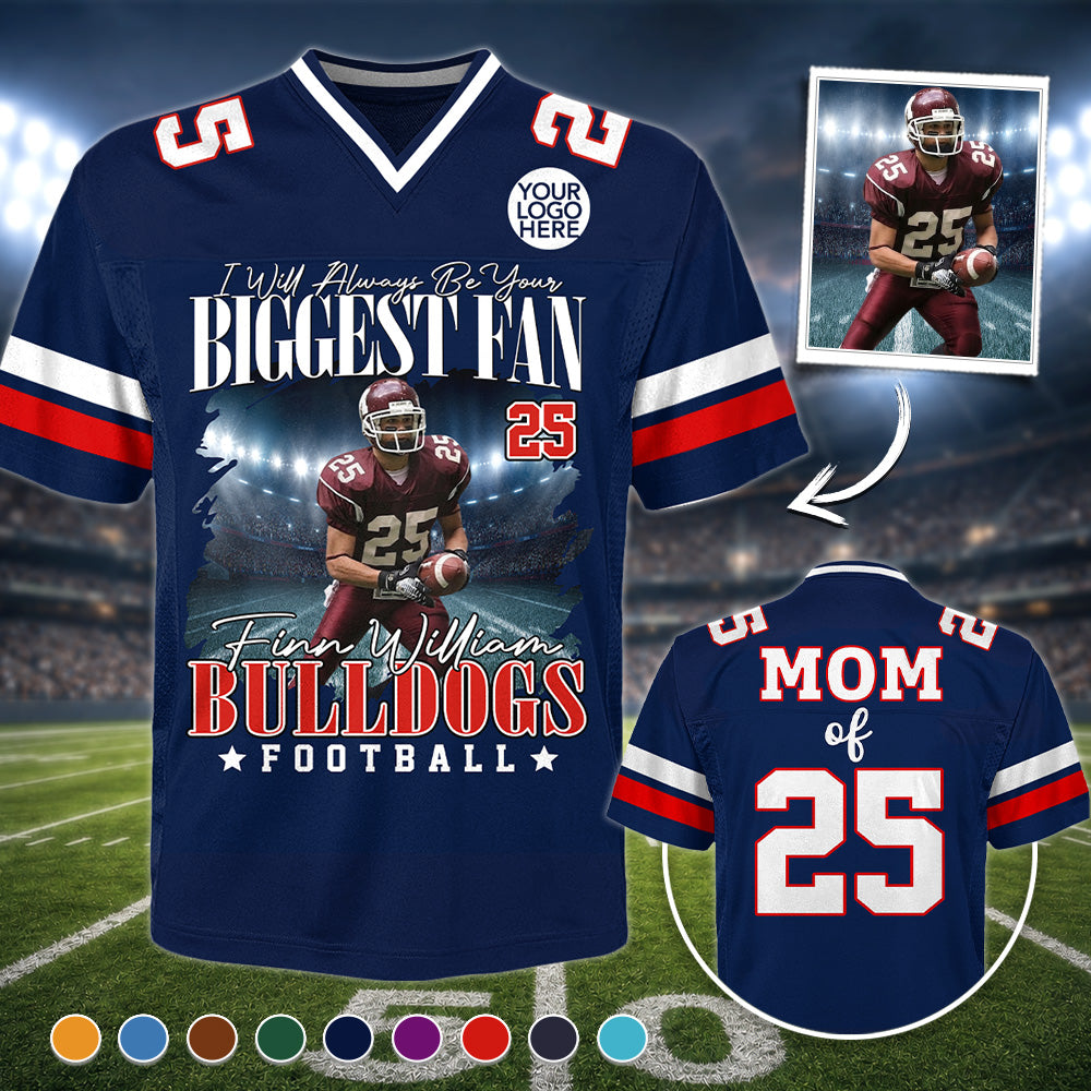 Personalized Football Game Day Football Jersey Custom Photo, Custom Team Name, Gift For Football Lovers, Gift For Football Player MI209 Hv01