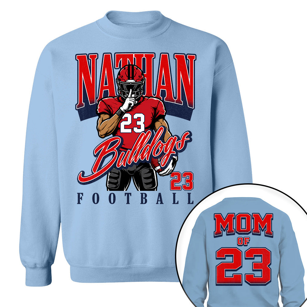 Custom Name Number Football, Retro Football Shirt L0411 T24