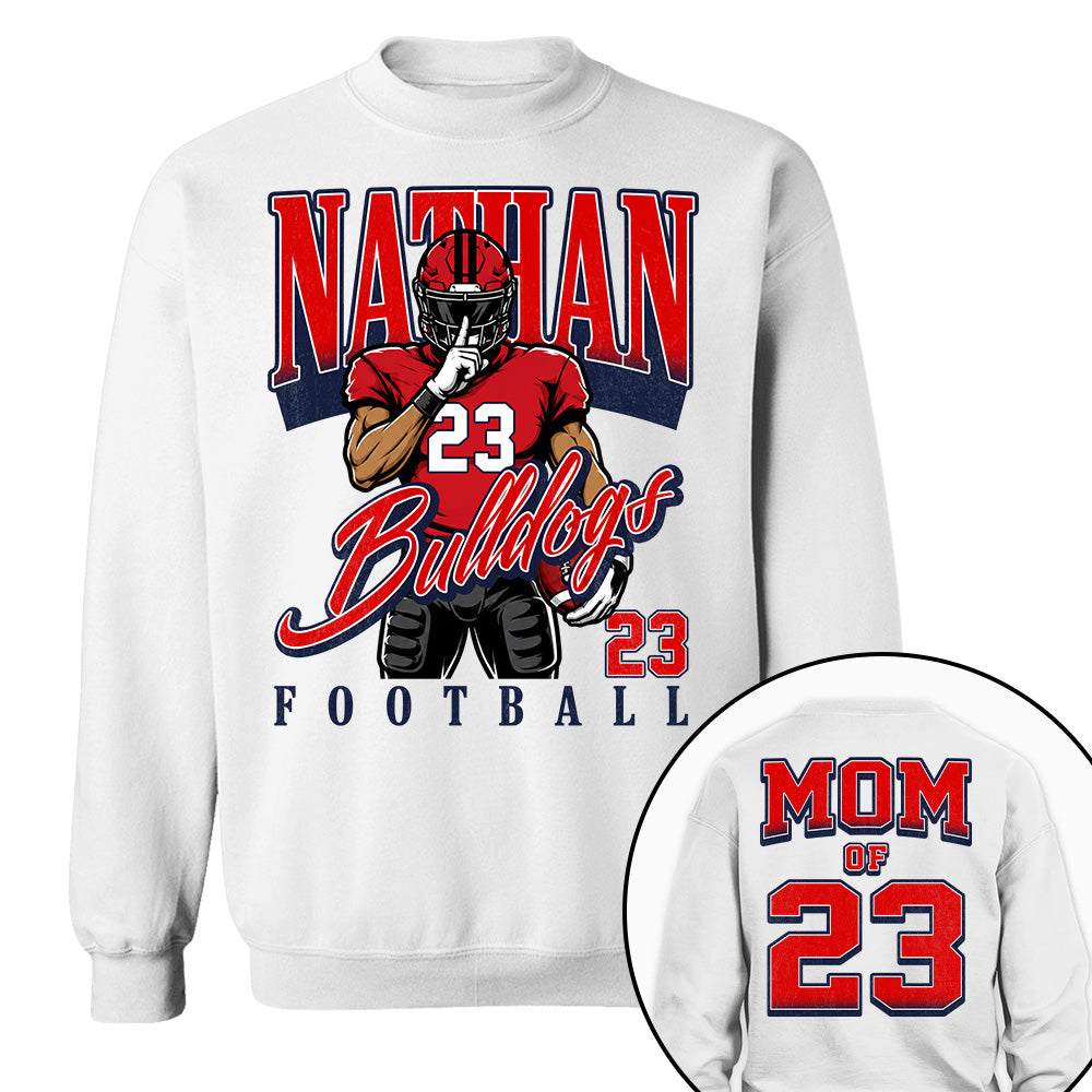 Custom Name Number Football, Retro Football Shirt L0411 T24