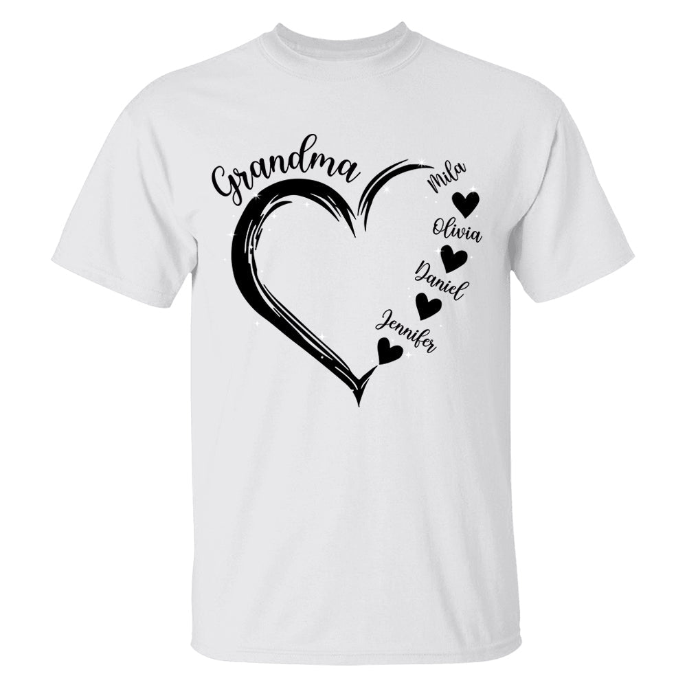 Grandma and Grandkids Hearts, Best Gift Birthday, New Mom Gift Shirt