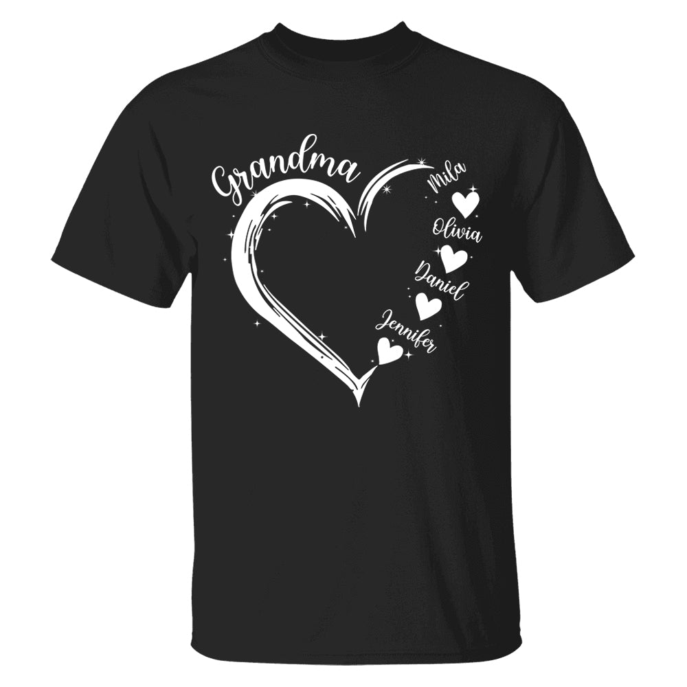 Grandma and Grandkids Hearts, Best Gift Birthday, New Mom Gift Shirt