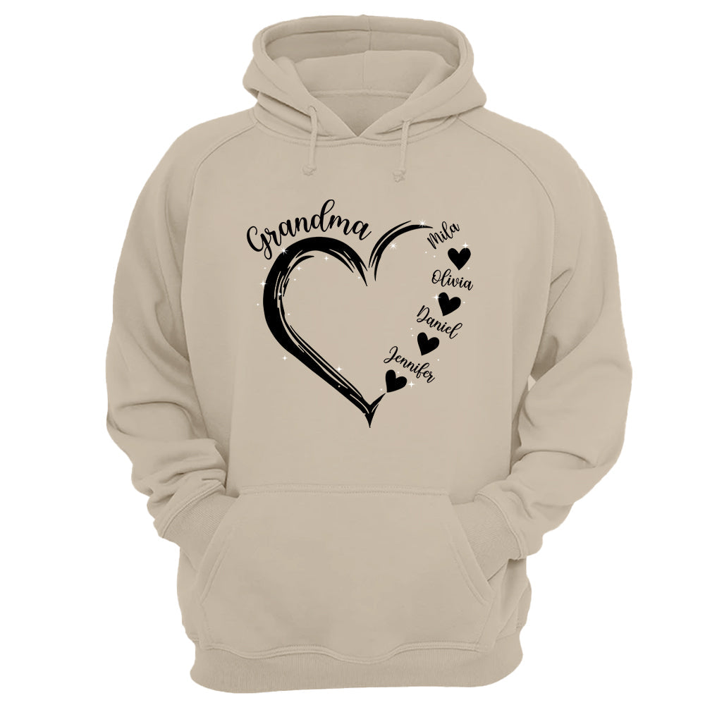 Grandma and Grandkids Hearts, Best Gift Birthday, New Mom Gift Shirt