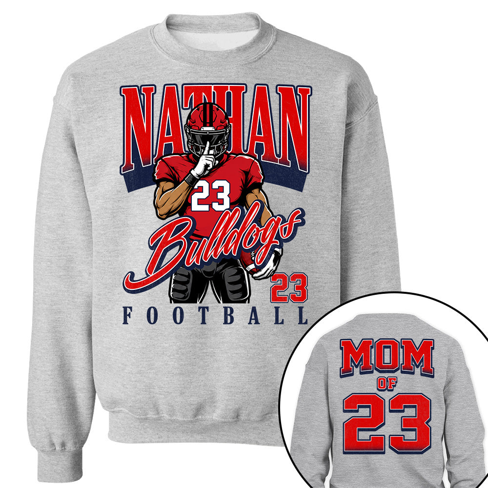 Custom Name Number Football, Retro Football Shirt L0411 T24