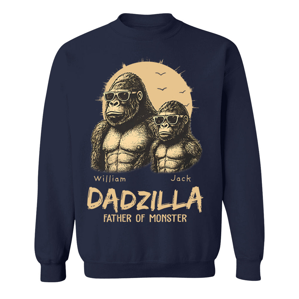 Custom Dadzilla Father Of Monster Shirt Father Day Gifts For Dad L0411 Pt99
