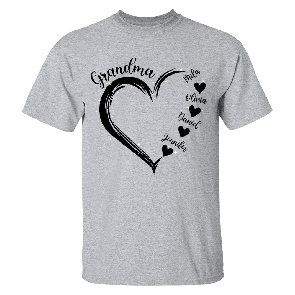 Grandma and Grandkids Hearts, Best Gift Birthday, New Mom Gift Shirt