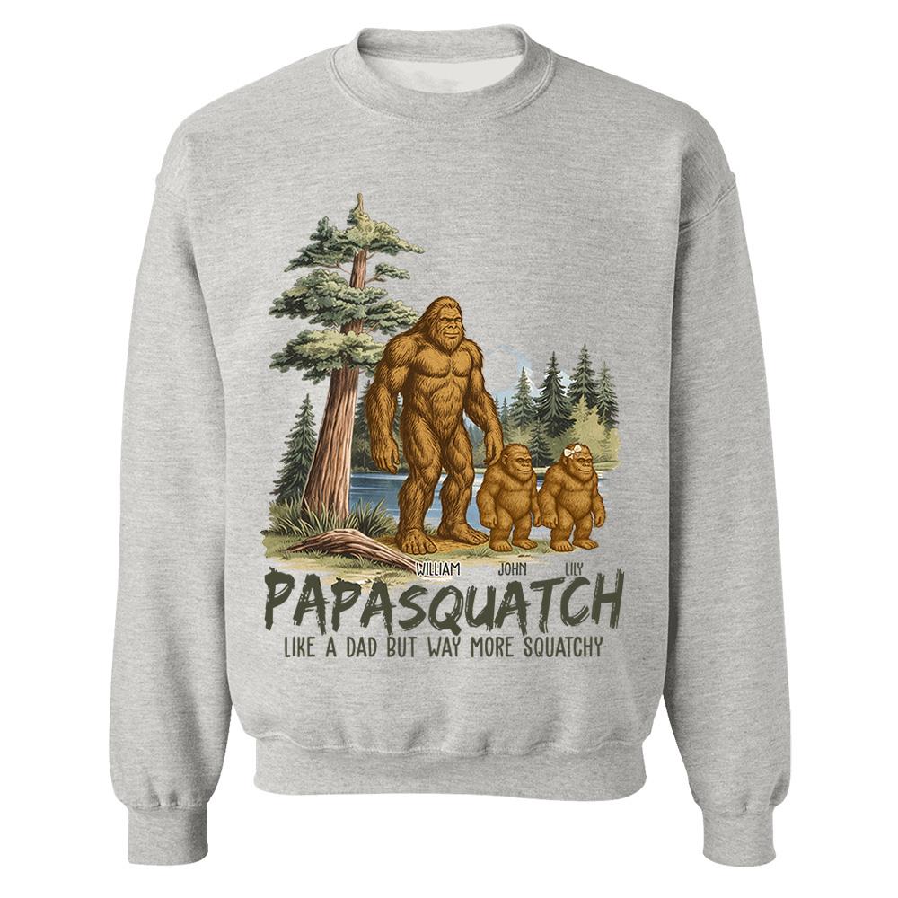 Custom Papasquatch, Like A Grandpa, Just Way More Squatchy Vintage Shirt Nh00
