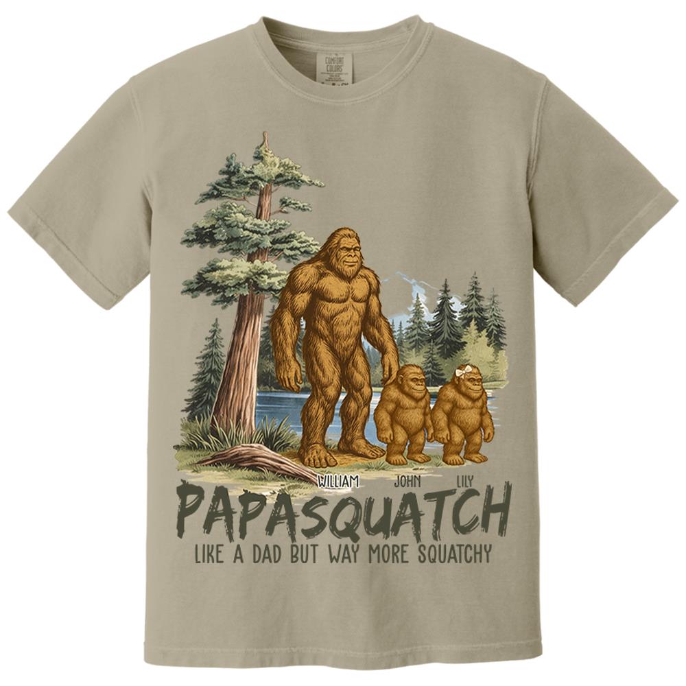 Custom Papasquatch, Like A Grandpa, Just Way More Squatchy Vintage Shirt Nh00