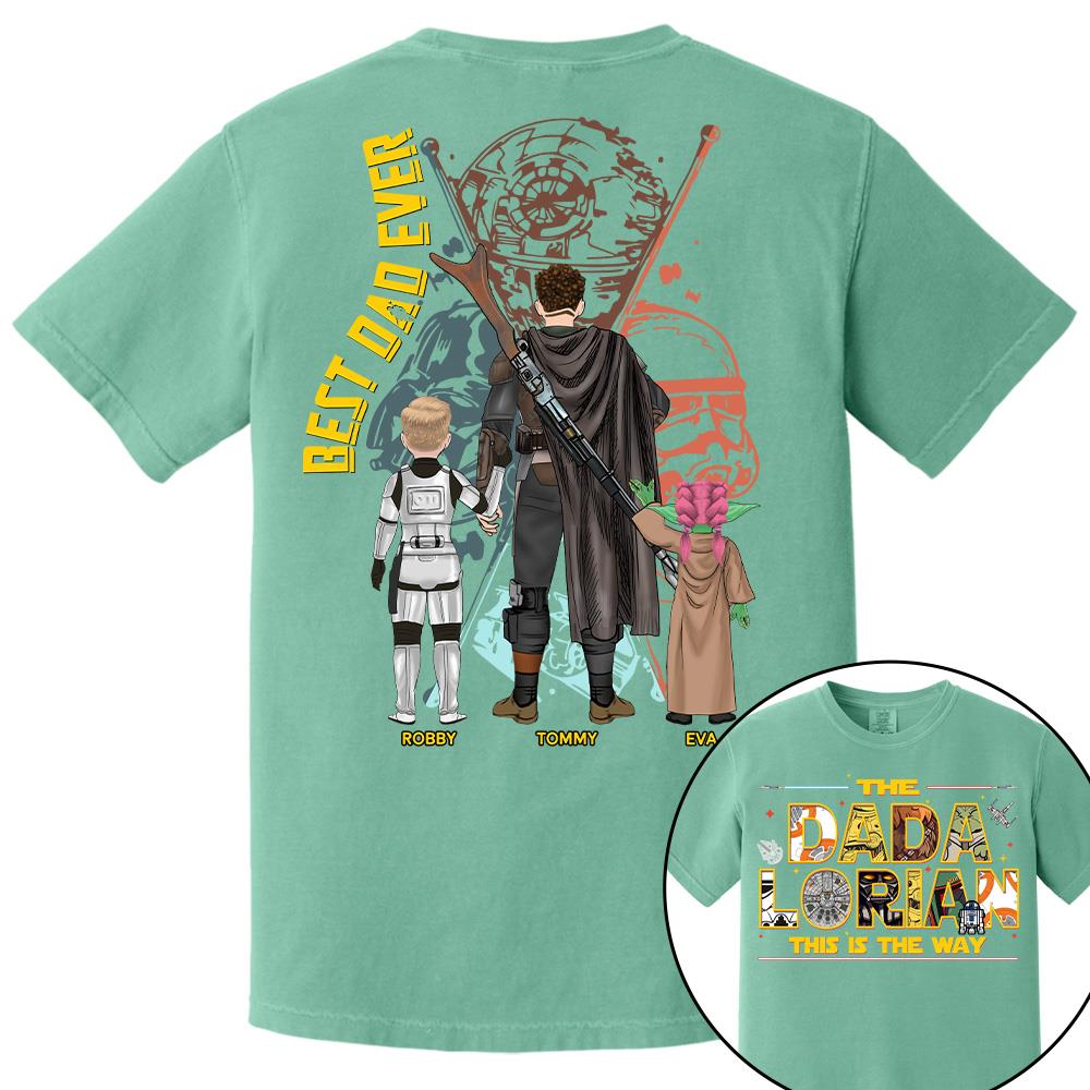 The Dadalorian This Is The Way - Personalized Shirt Custom Nickname With Kids Gift For Dad 2026 T1807 Hv01