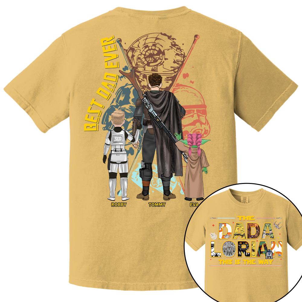 The Dadalorian This Is The Way - Personalized Shirt Custom Nickname With Kids Gift For Dad 2026 T1807 Hv01