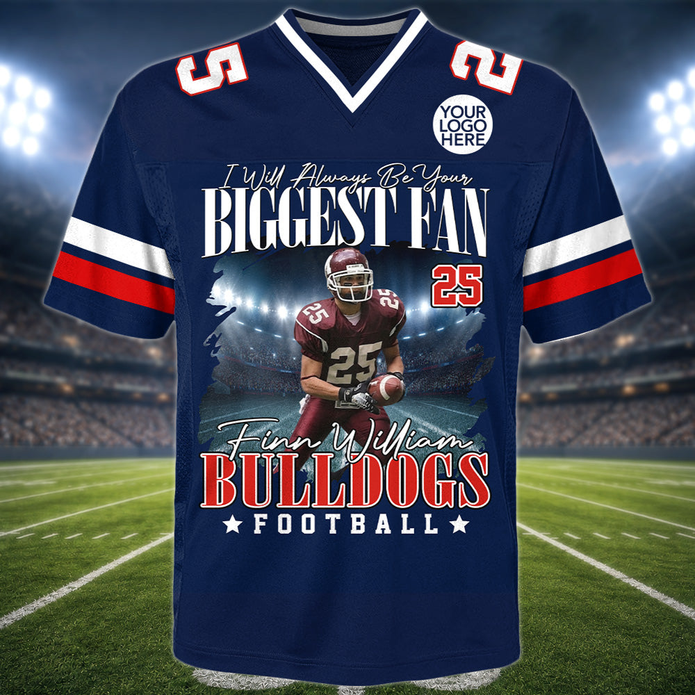 Personalized Football Game Day Football Jersey Custom Photo, Custom Team Name, Gift For Football Lovers, Gift For Football Player MI209 Hv01