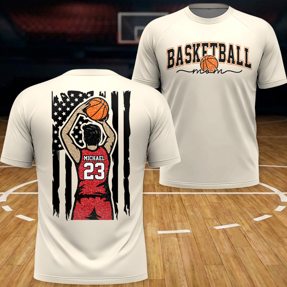 Basketball Mom - I'll Always Be Your Biggest Fan Personalized Shirt For Basketball Family NA04 Hv01