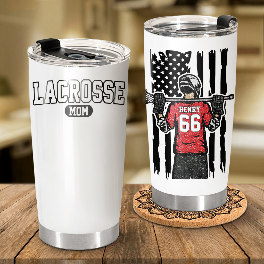 Lacrosse Mom - I'll Always Be Your Biggest Fan Personalized Tumbler For Lacrosse Family NA02 VH01