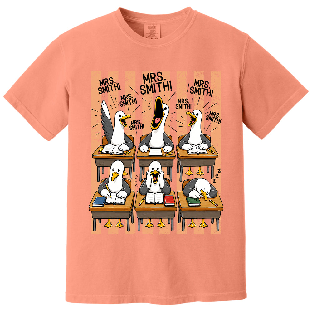Mrs. Teacher My Class of Seagulls T-shirt For Teachers T24