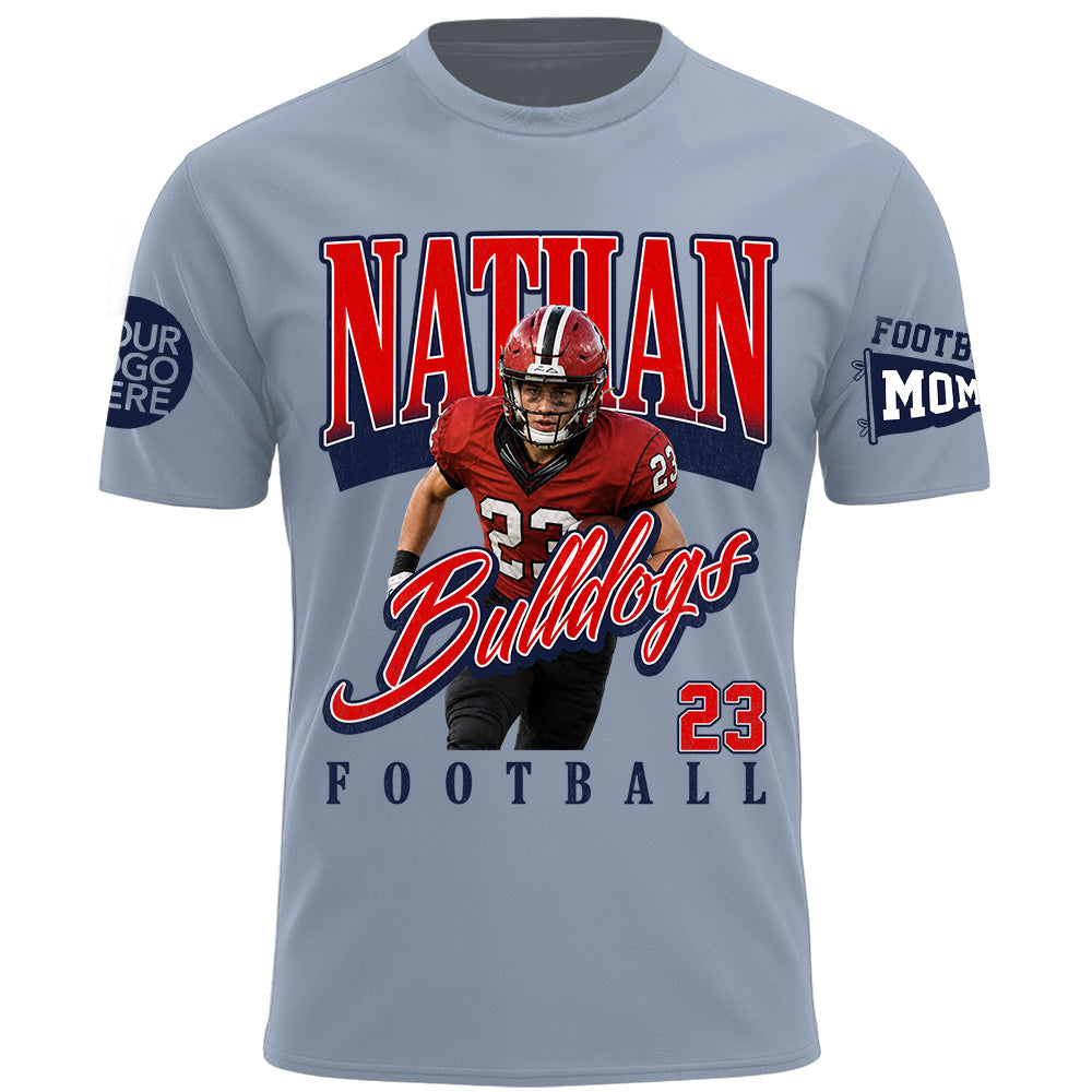 Personalized Football Mom Shirt Gift For Sport Family L0411 T24