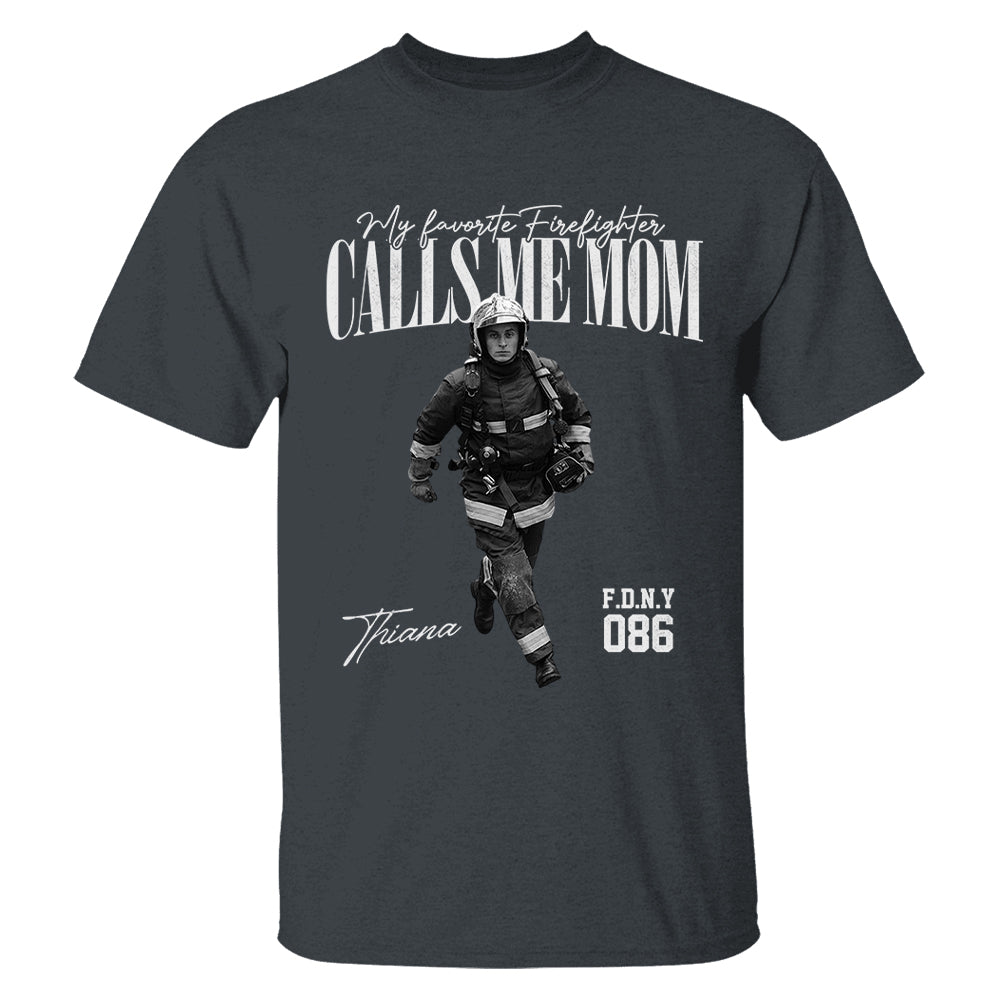 My Favorite Officer Calls Me Mom - Washed Tee Retro Bootleg Shirt For Police Family A2110