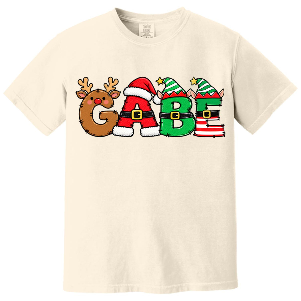 Christmas Name Shirt Monogram Matching Family Tee Christmas 2026 T-Shirt Holiday Custom Family Christmas T-Shirt Xmas Tee With Name Hv01