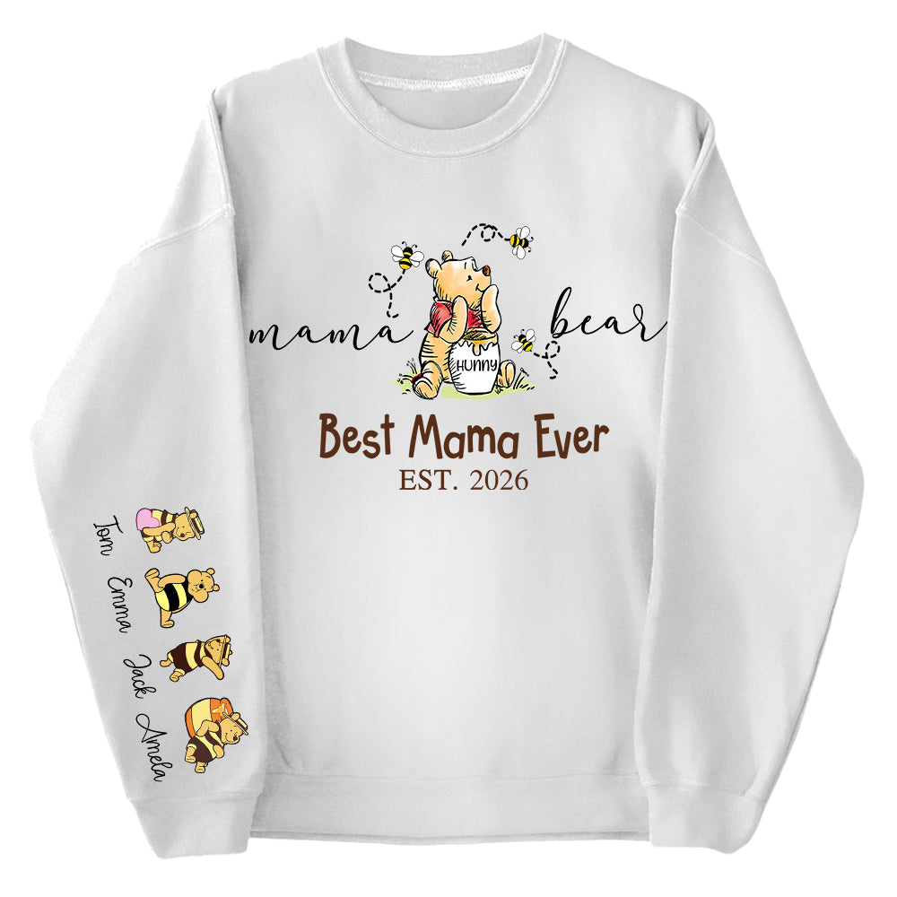 Mama Bear Best Mama Ever,  Personalized Sweatshirt Mama Bear, Grandma Bear, Gifts For Mom, Gift For Grandma, Gifts For Mother's Day MI209