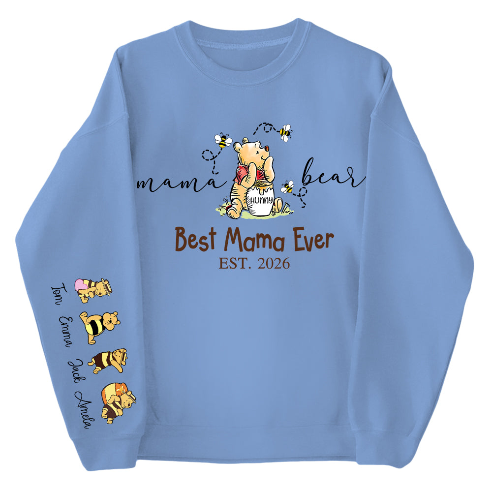 Mama Bear Best Mama Ever,  Personalized Sweatshirt Mama Bear, Grandma Bear, Gifts For Mom, Gift For Grandma, Gifts For Mother's Day MI209