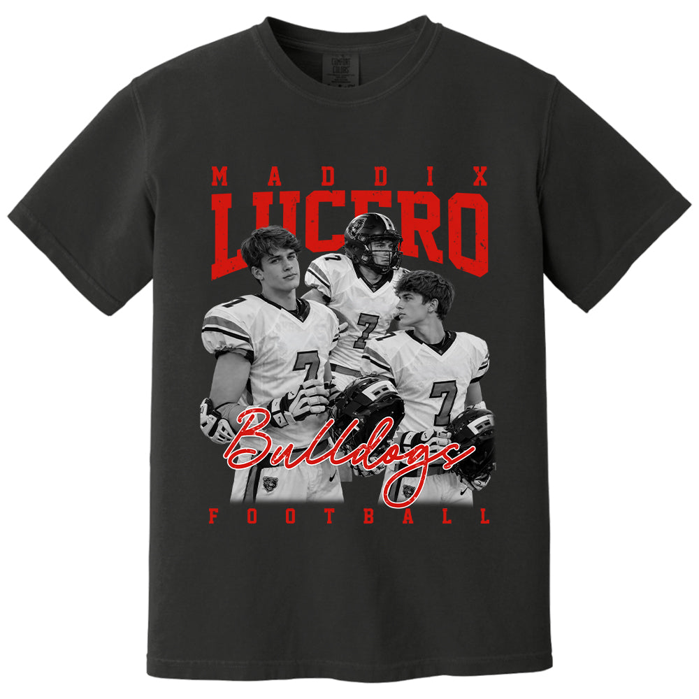 Personalized Washed Tee Retro Bootleg Shirt For Football Players NA04 T24