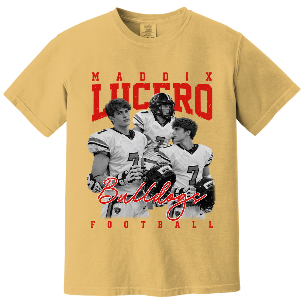 Personalized Washed Tee Retro Bootleg Shirt For Football Players NA04 T24