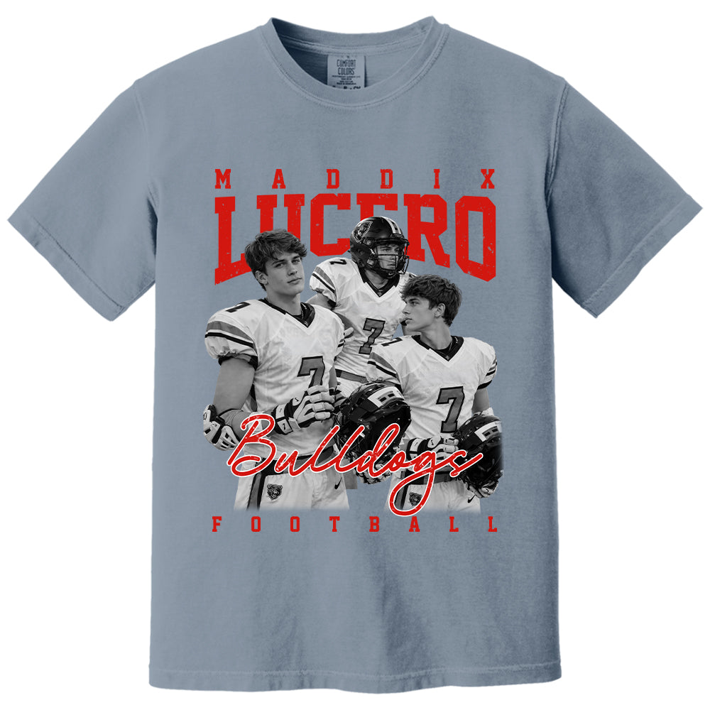 Personalized Washed Tee Retro Bootleg Shirt For Football Players NA04 T24