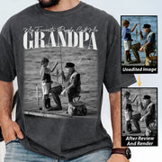 My Favorite People Call Me Grandpa - Washed Tee Retro Bootleg Shirt For Father's Day T1807