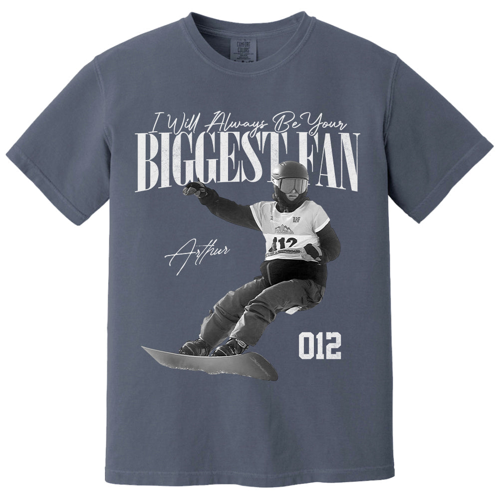 I'll Always Be Your Biggest Fan - Washed Tee Retro Bootleg Shirt For Snowboarding A2110 T24