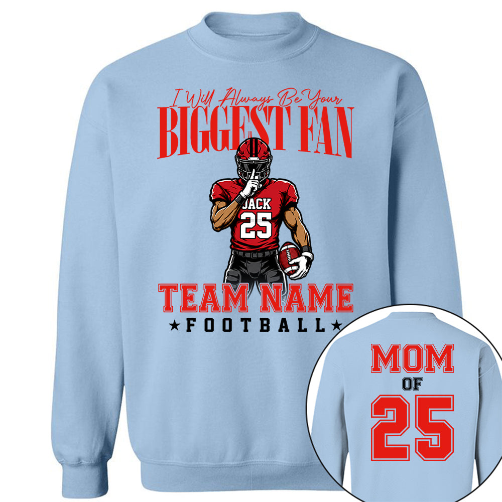 My Heart Is On That Filed Custom Football Mom Shirt L0411 VH01