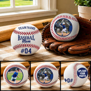 Personalized Baseball Gifts, Custom Baseball Back To School Gift, Photo Baseball Gift For Mom, Baseball Team Fan Gift,Printed Baseball Gift MT2