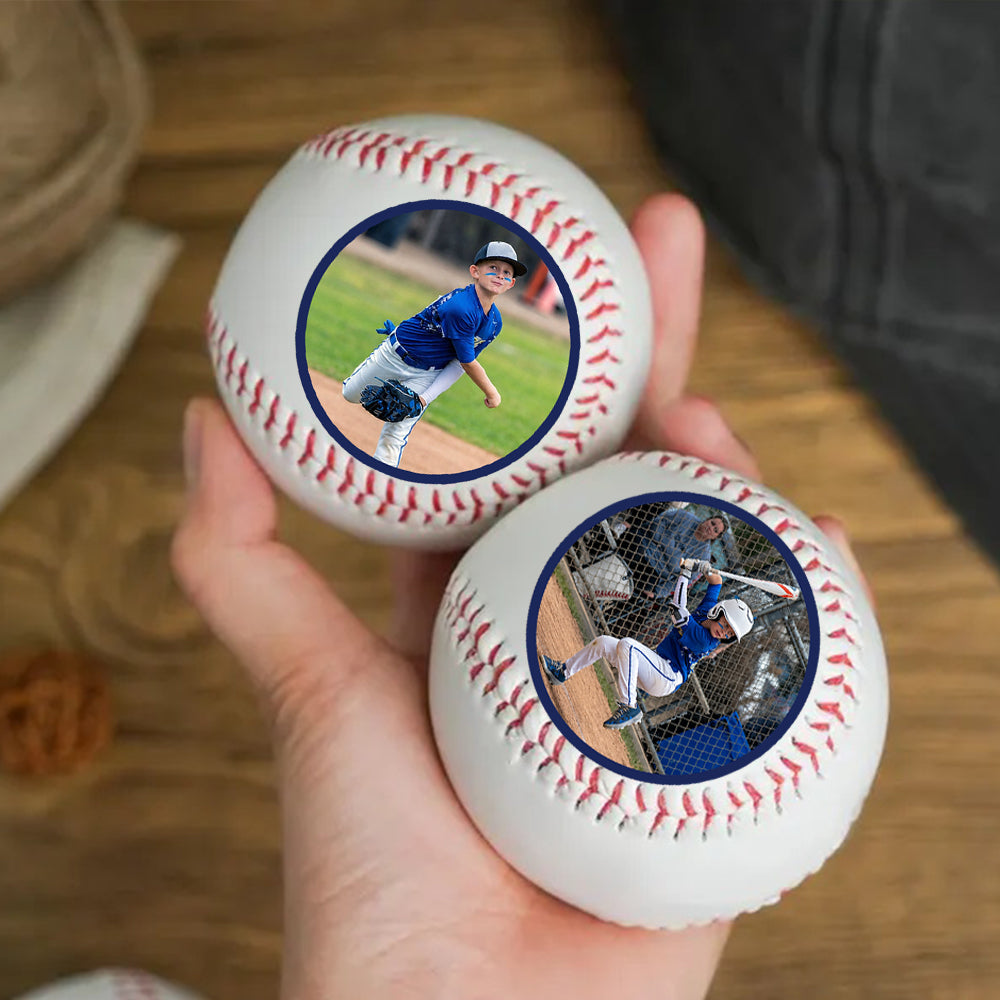 Personalized Baseball Gifts, Custom Baseball Back To School Gift, Photo Baseball Gift For Mom, Baseball Team Fan Gift,Printed Baseball Gift MT2