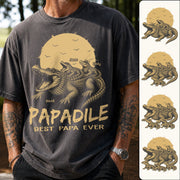 Custom Papadile Crocodile Papa Shirt, Alligator Dad Gift L0411 Hv01