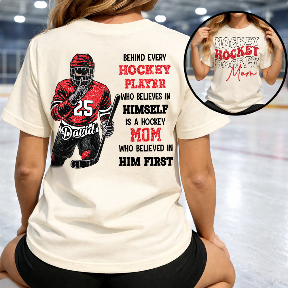 Behind Every Ice Hockey Player Shirt - Personalized Shirt For Ice Hockey  Family NA02 Hv01