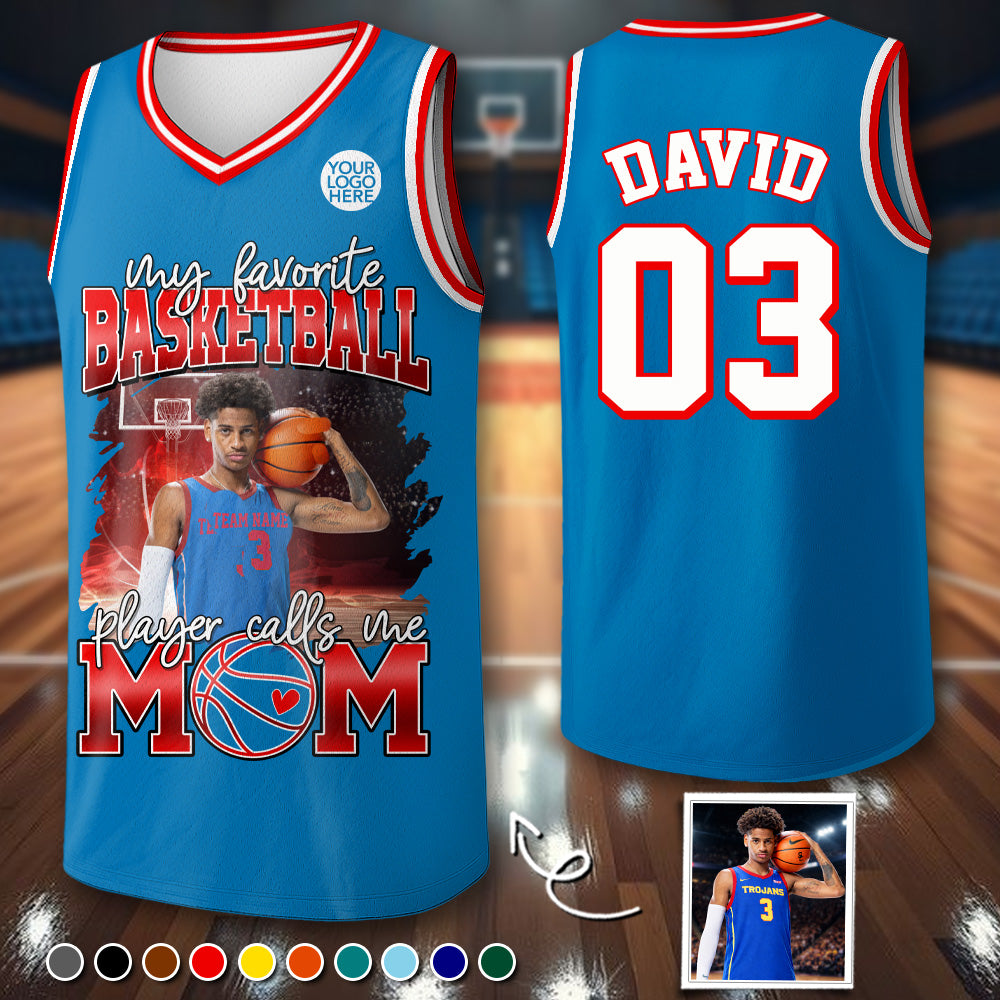 My Favorite Football Player Calls Me Mom Personalized Football Jersey Gift Football Mom Football Dad Game Day Na02