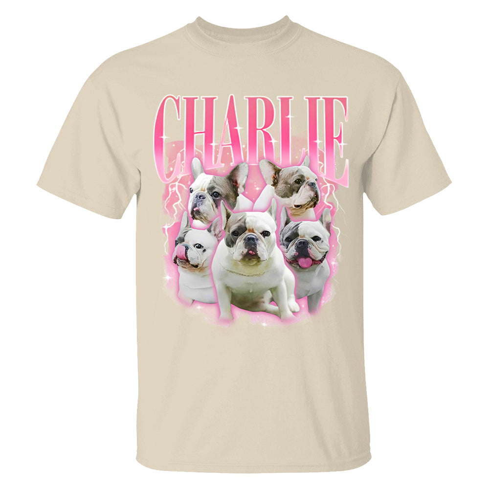 Comfort Colors Custom Retro Dog Shirt, Personalized Pet Tee, Custom Photo Gifts 90s Graphic, Bootleg Rap Dog Shirt, Custom Design Tshirt