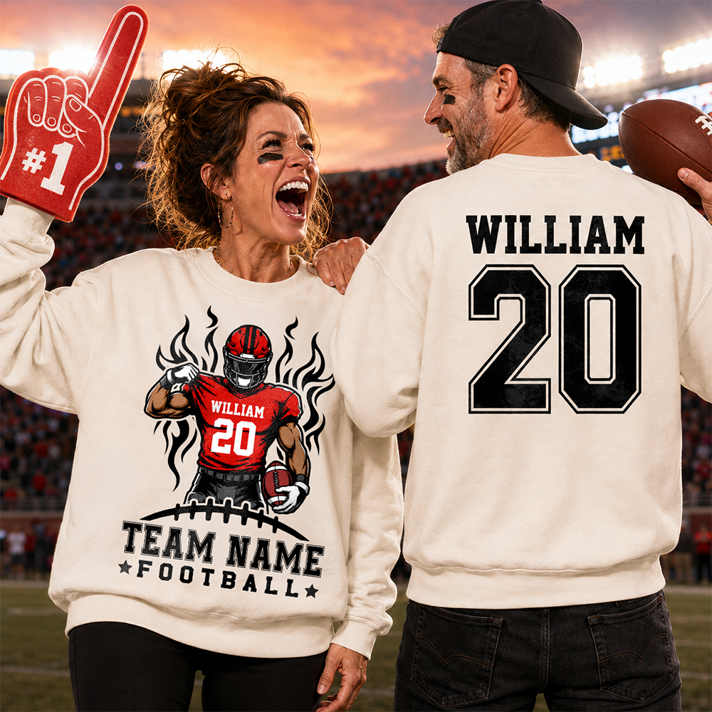 Personalized American Football Team Shirt - I'll Always Be Your Biggest Fan - Custom Shirt For Football Family T1807 Hv01