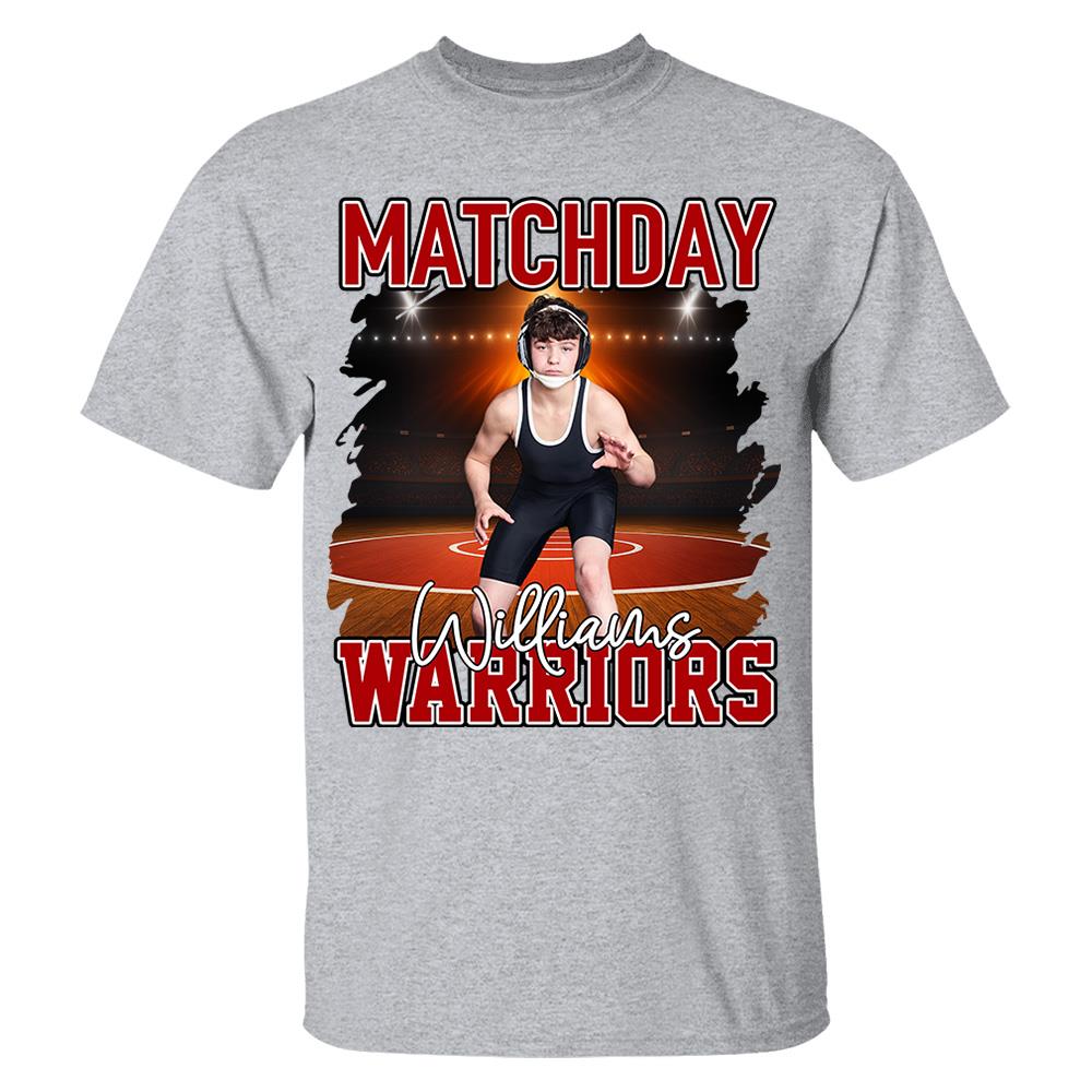Custom Photo Wrestling Game Day Personalized Shirt Custom Name & Team Name NA04