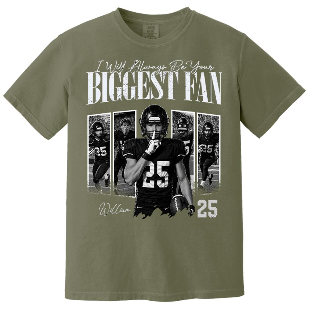 Custom Photo I'll Always Be Your Biggest Fan Football Mom Gift Idea L0411