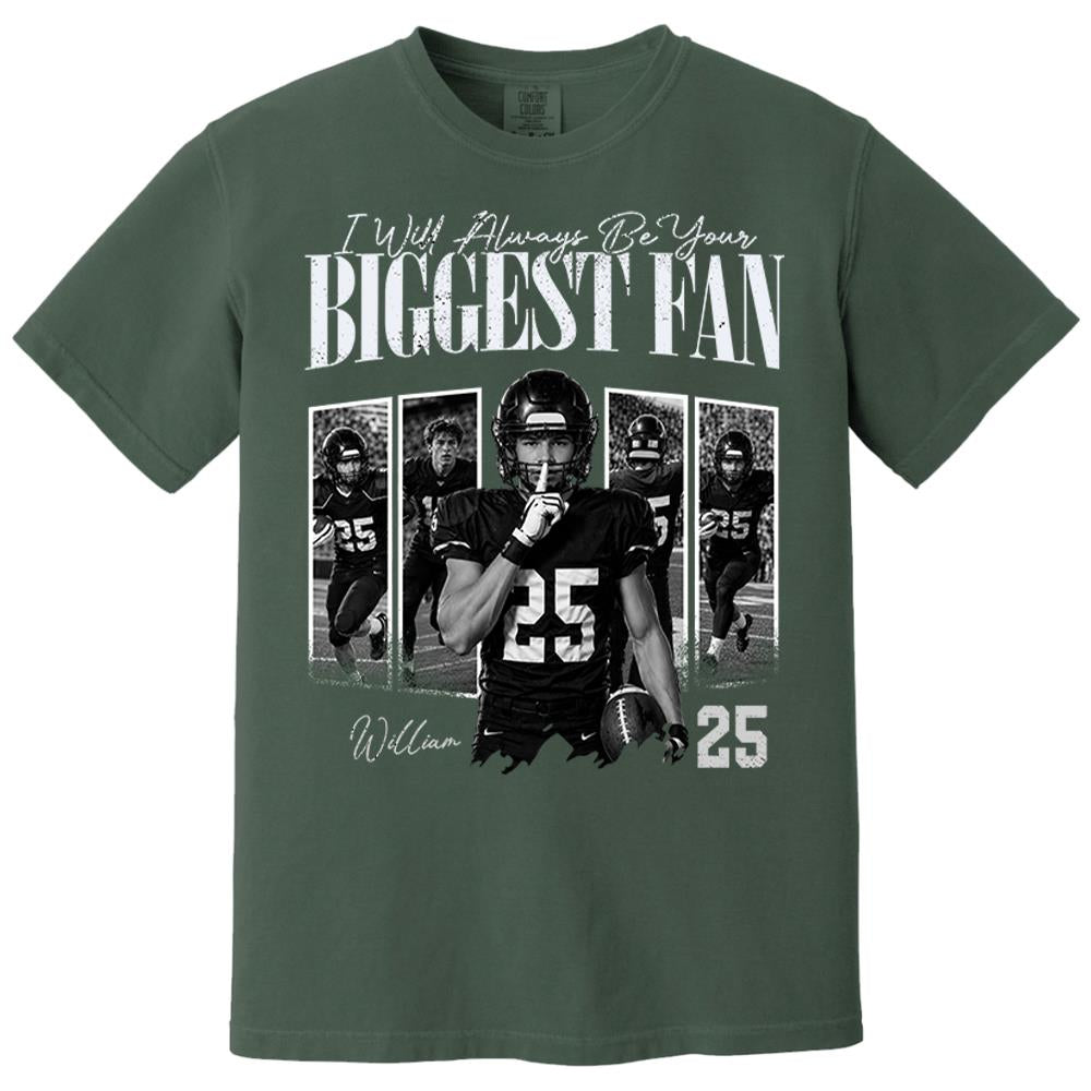 Custom Photo I'll Always Be Your Biggest Fan Football Mom Gift Idea L0411