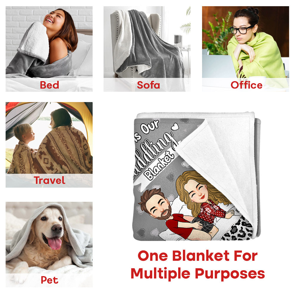 This Is Our Cuddling Blanket Personalized Blanket Gift For Couple Ver2 Na02 Li29