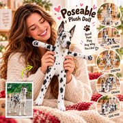 Personalized Great Dane  Photo Pet Squishy Toy Poseable Plush Doll, Funny Gift For Dog Mom, Dad, Pet Lover T1807 T24 TL06