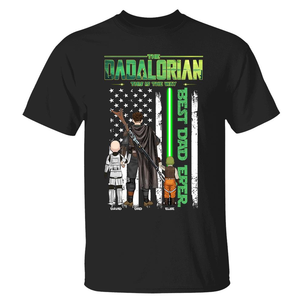The Dadalorian This Is The Way Shirt Personalized Gift For Dad, Father's Day L0411 Nh00