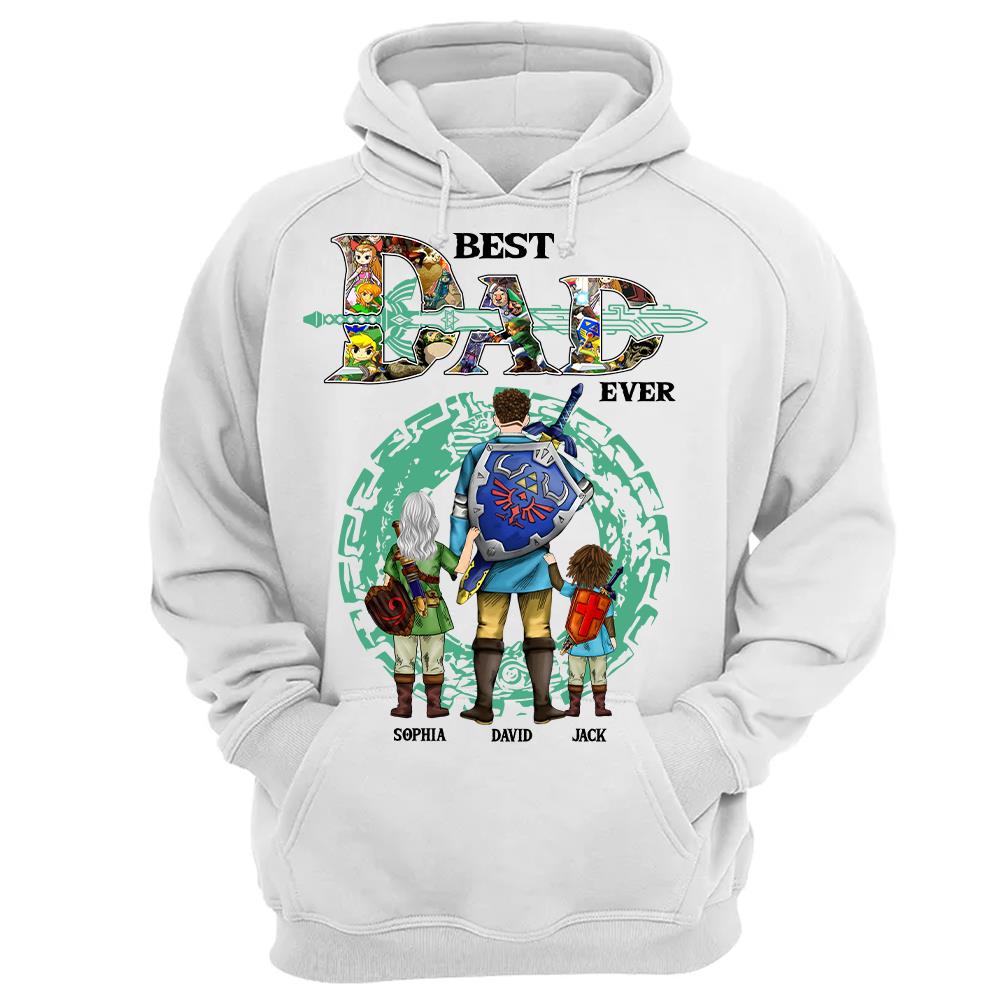 Best Dad Ever, Personalized The Legend Of Dad Shirt With Kids Name Custom, Gift For Dad, Gift For Grandpa, Best Gift For Father's Day MI209 Hv01