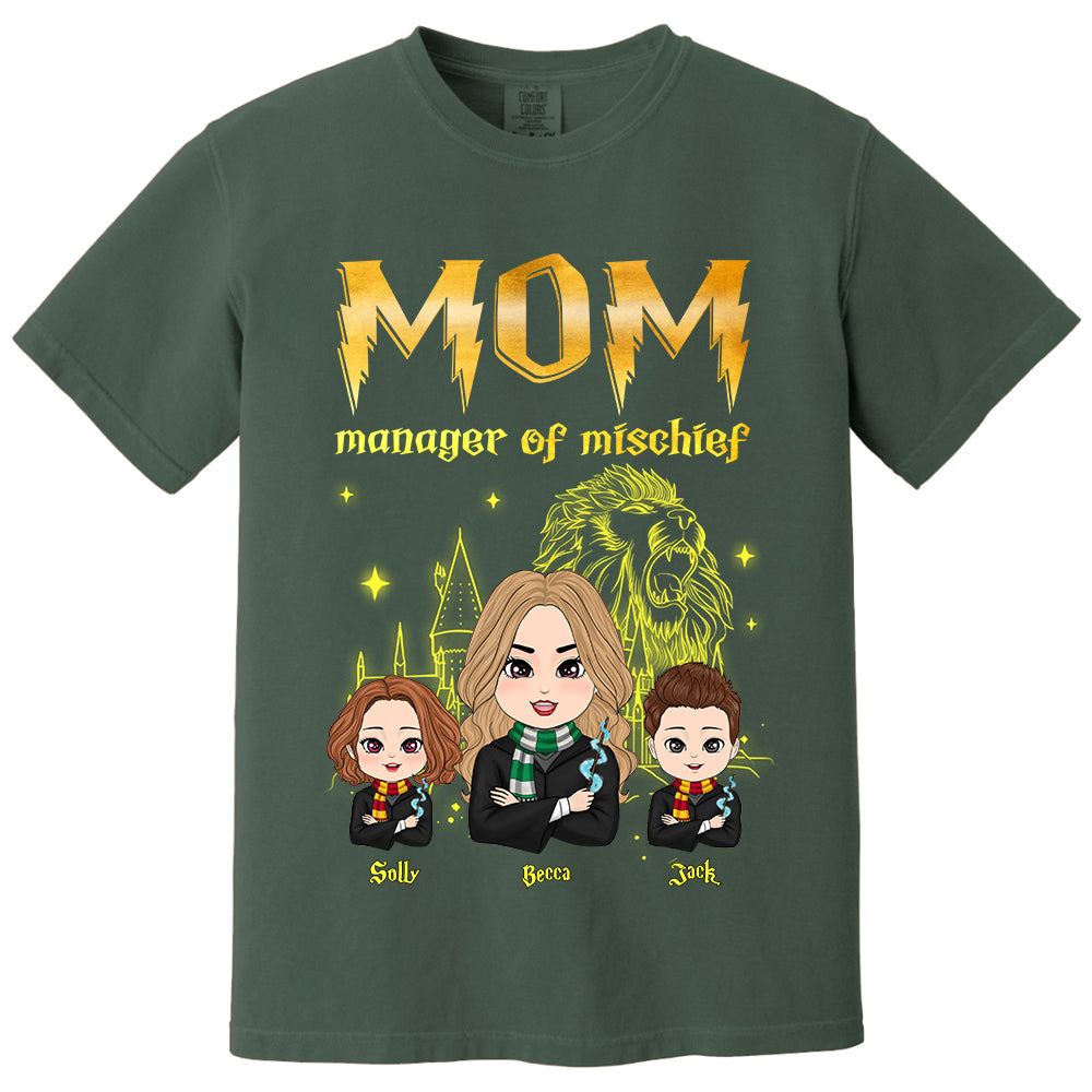 Mom Manager Of Mischief Customized Shirt, Gift For Mother's Day L0411