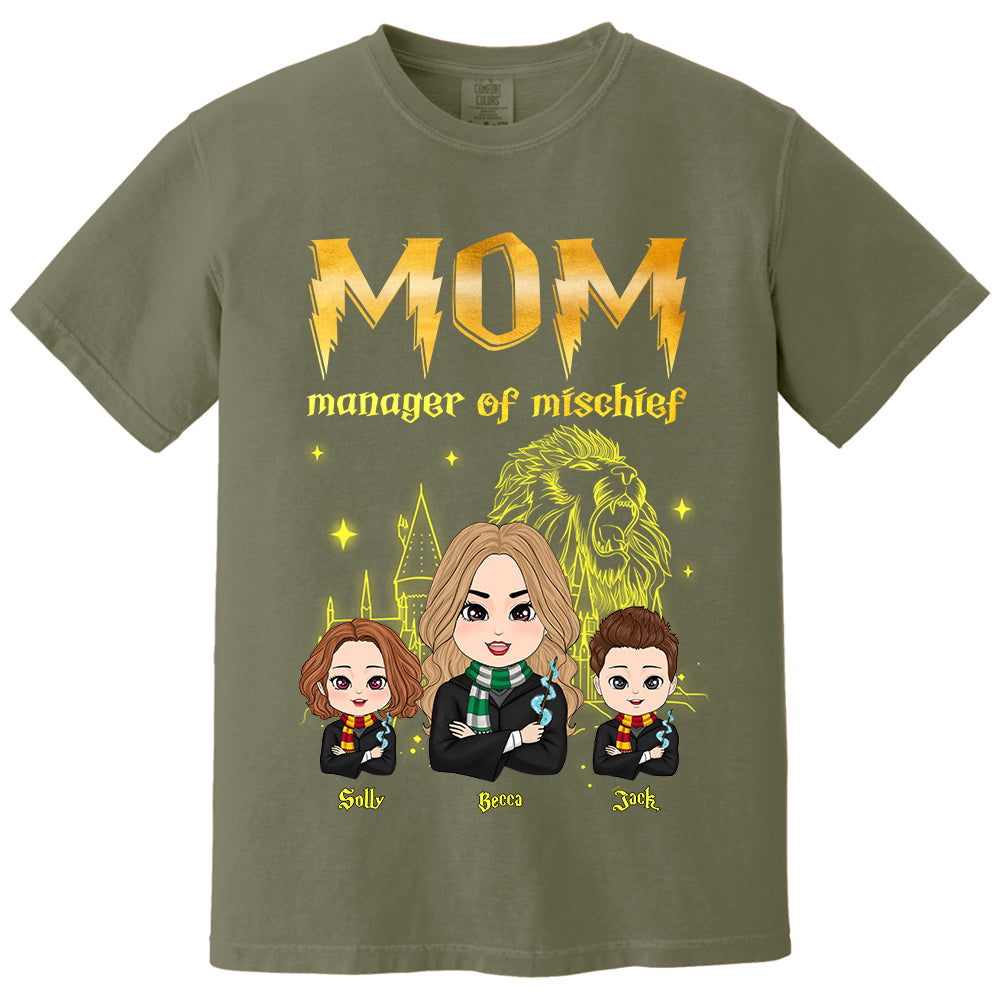 Mom Manager Of Mischief Customized Shirt, Gift For Mother's Day L0411