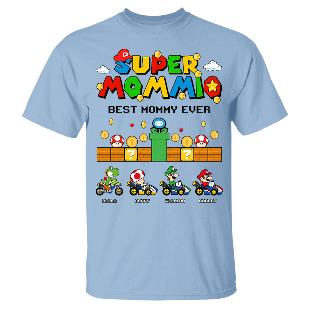 Customized Super Mummio Retro Gaming, Mario Character Shirt, Mother's Day Gift L0411 Li29
