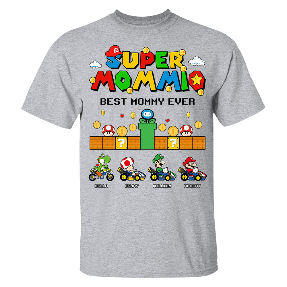 Customized Super Mummio Retro Gaming, Mario Character Shirt, Mother's Day Gift L0411 Li29