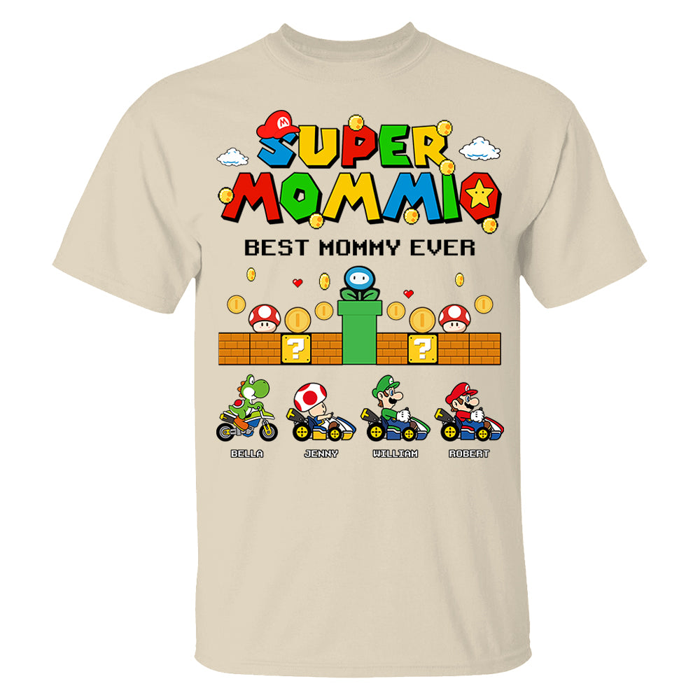 Customized Super Mummio Retro Gaming, Mario Character Shirt, Mother's Day Gift L0411 Li29