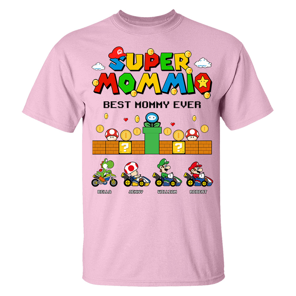 Customized Super Mummio Retro Gaming, Mario Character Shirt, Mother's Day Gift L0411 Li29