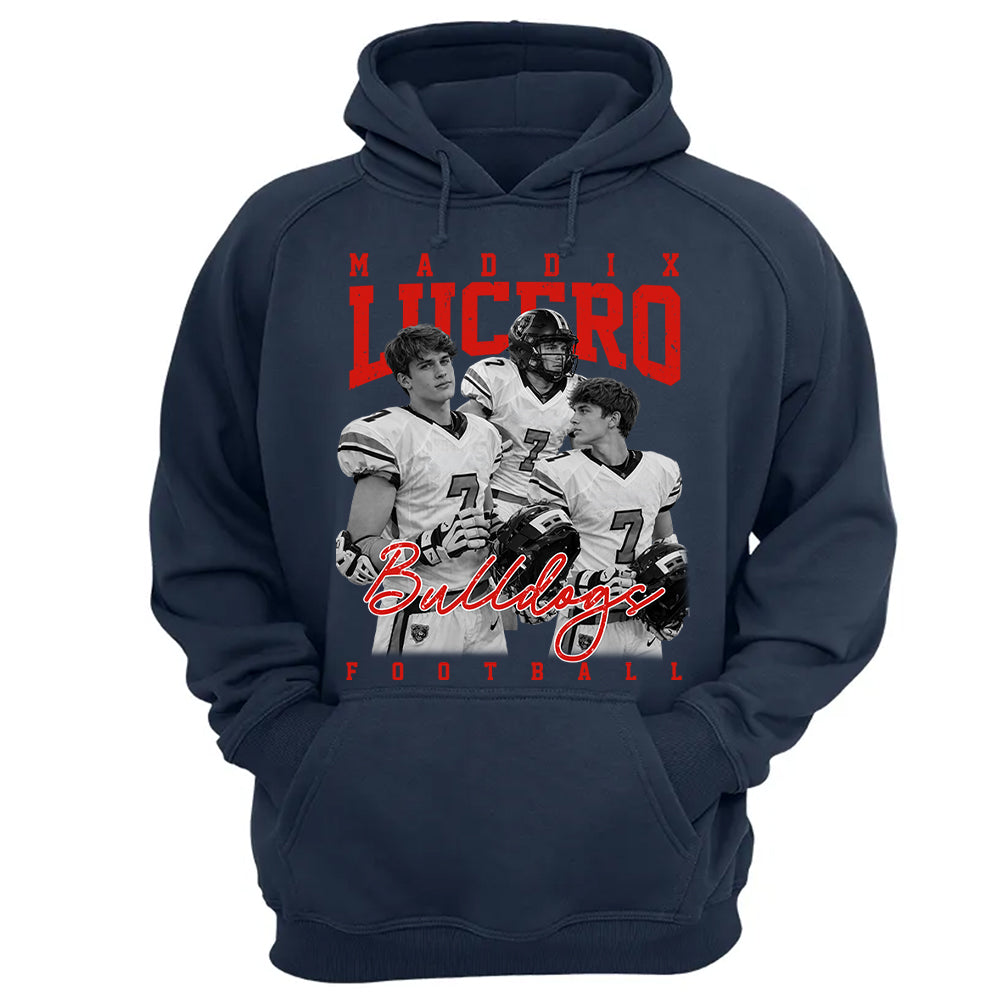 Personalized Washed Tee Retro Bootleg Shirt For Football Players NA04 T24